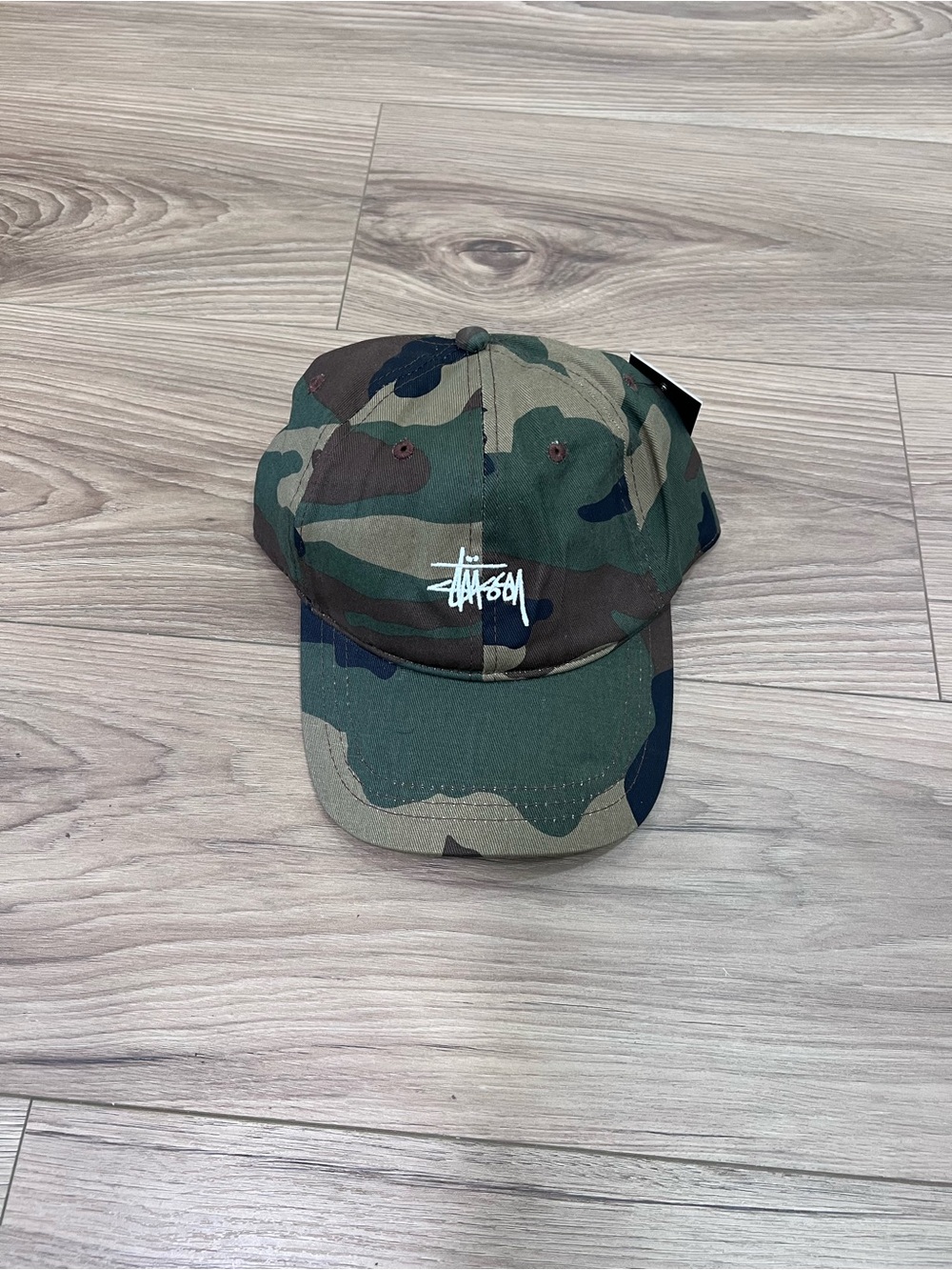 Stussy Camouflage Baseball Cap - Green/Brown/Black